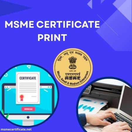 Print Msme Certificate